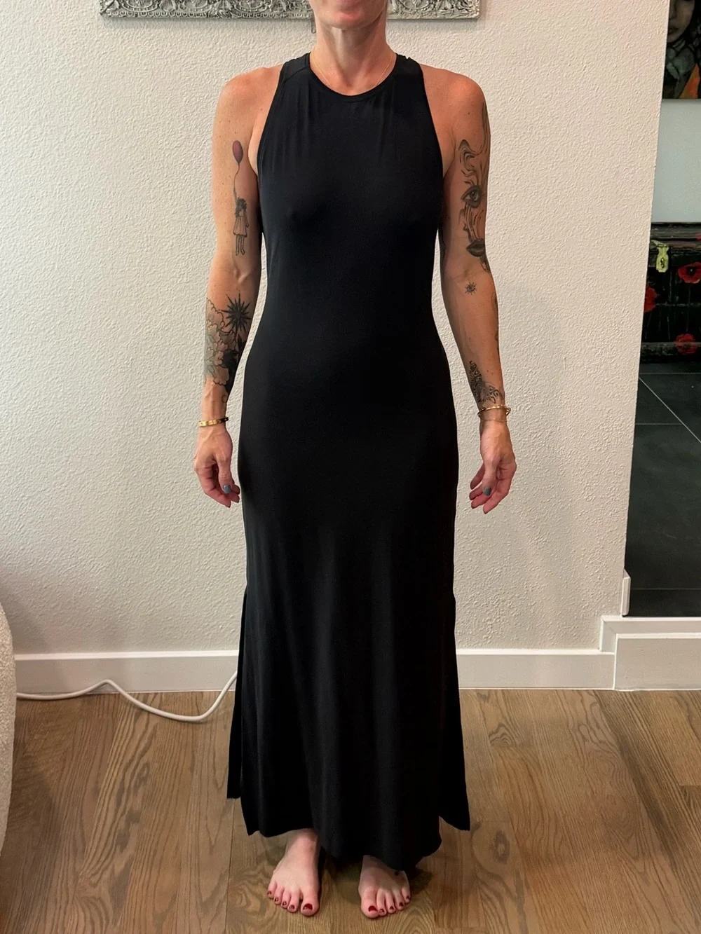 Lululemon Black Sleeveless Maxi Dress (2) - Picture 1 of 3